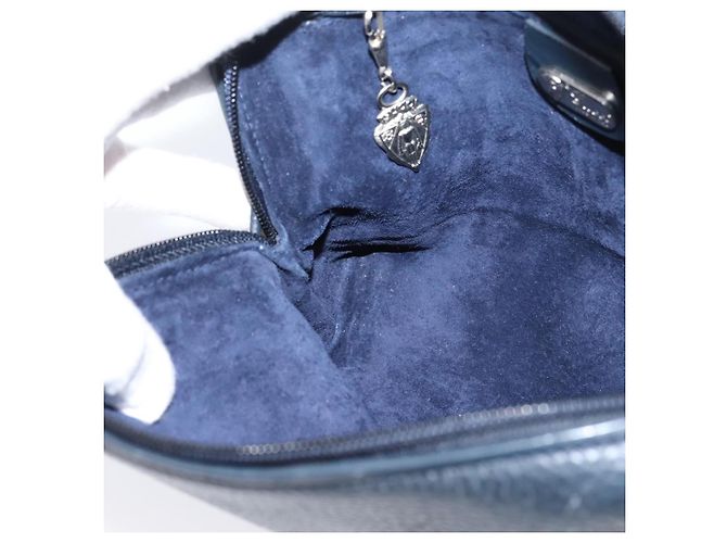 GUCCI Shoulder Bag Leather Navy Silver 007 37 4916 - vista 19