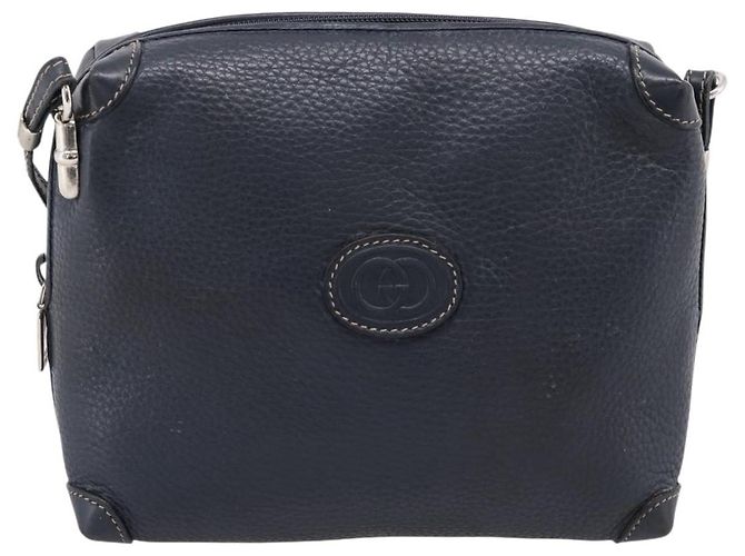 GUCCI Shoulder Bag Leather Navy Silver 007 37 4916 - vista 2