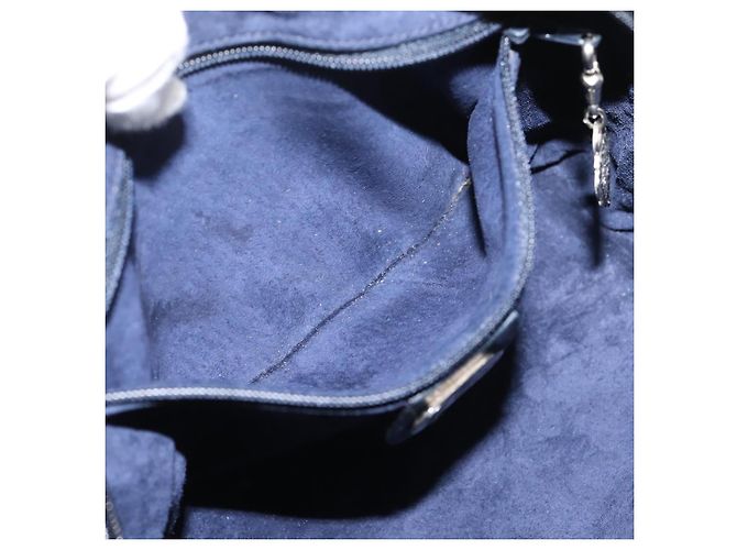 GUCCI Shoulder Bag Leather Navy Silver 007 37 4916 - vista 21