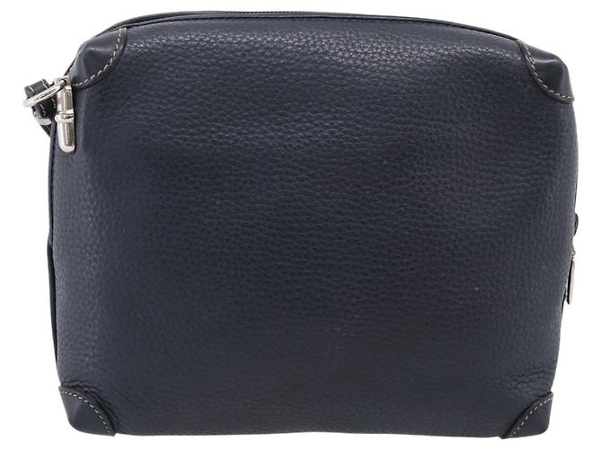 GUCCI Shoulder Bag Leather Navy Silver 007 37 4916 - vista 3