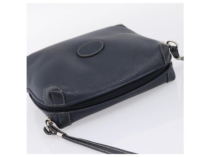 GUCCI Shoulder Bag Leather Navy Silver 007 37 4916 - vista 6