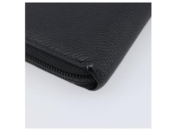 CHANEL Long Wallet Caviar Skin Black Silver CC - vista 11