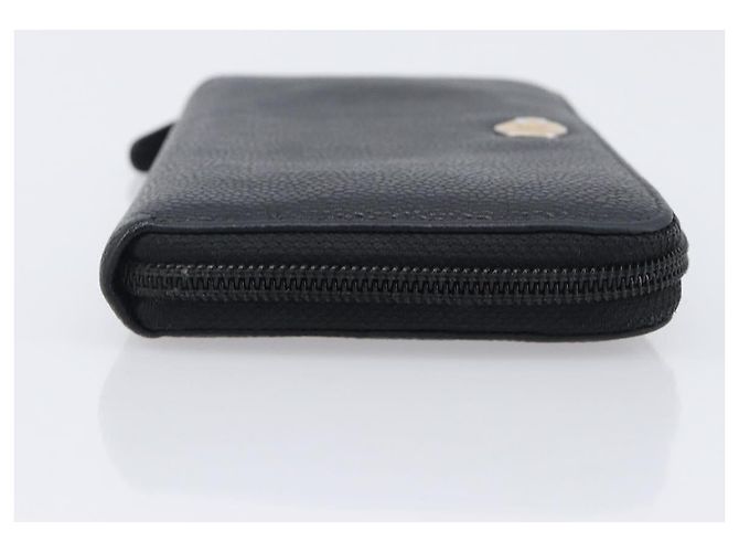 CHANEL Long Wallet Caviar Skin Black Silver CC - vista 4