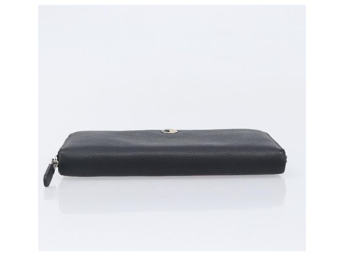 CHANEL Long Wallet Caviar Skin Black Silver CC - vista 7