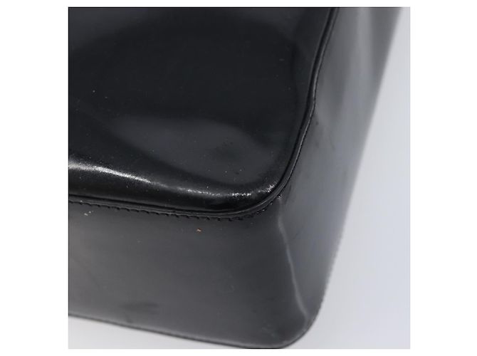 CHANEL Tote Bag Patent Leather Black Gold CC - vista 12