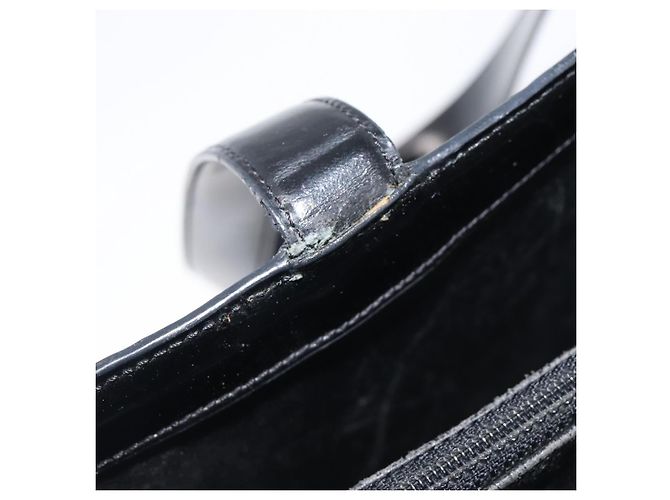 CHANEL Tote Bag Patent Leather Black Gold CC - vista 17
