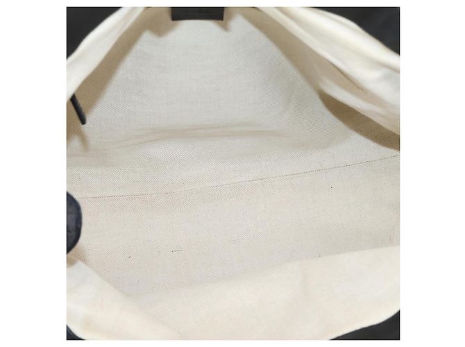 GUCCI GG Canvas Sukey Hand Bag Black Gold 211944 - vista 16