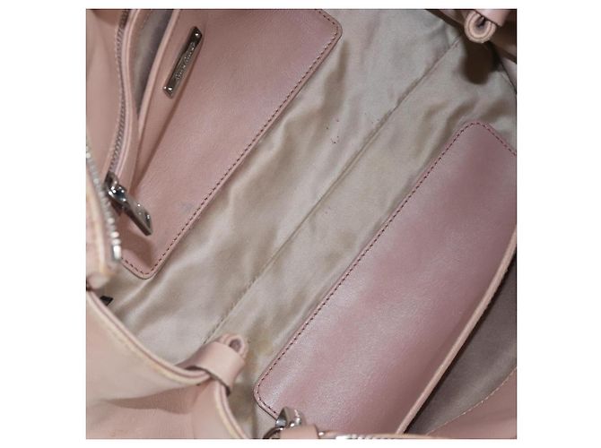 Miu Miu Matelasse Hand Bag Leather 2way Pink Silver - vista 11
