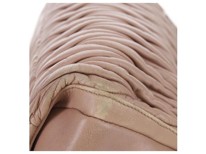 Miu Miu Matelasse Hand Bag Leather 2way Pink Silver - vista 15