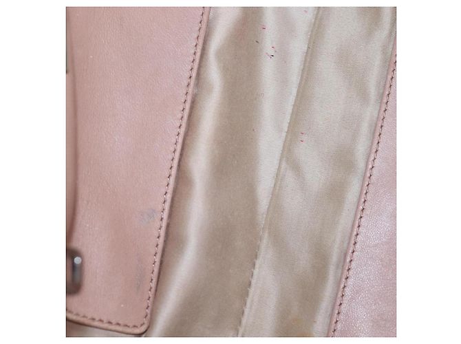 Miu Miu Matelasse Hand Bag Leather 2way Pink Silver - vista 32