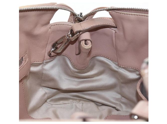 Miu Miu Matelasse Hand Bag Leather 2way Pink Silver - vista 33