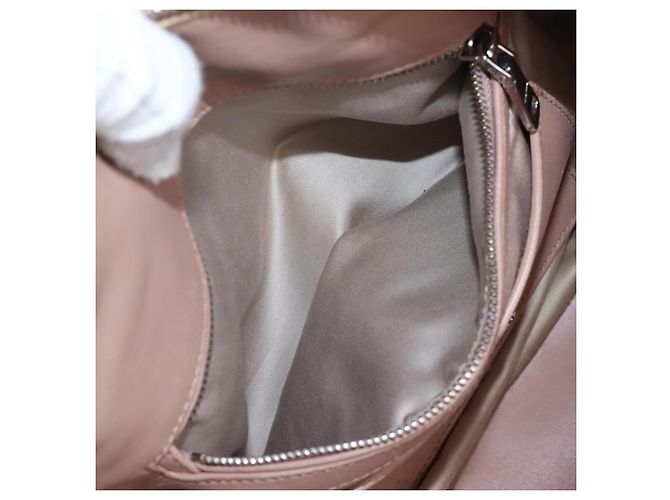 Miu Miu Matelasse Hand Bag Leather 2way Pink Silver - vista 39