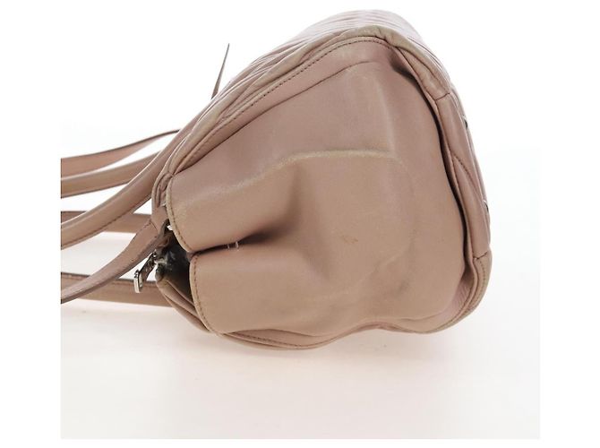 Miu Miu Matelasse Hand Bag Leather 2way Pink Silver - vista 5