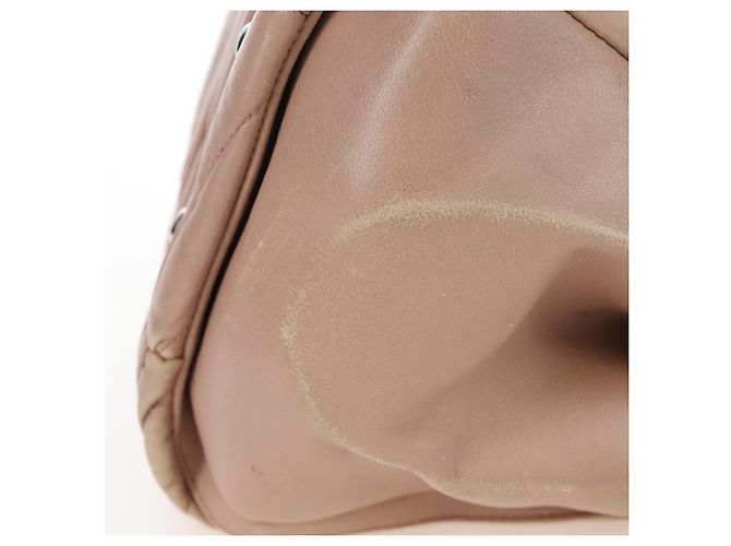 Miu Miu Matelasse Hand Bag Leather 2way Pink Silver - vista 7