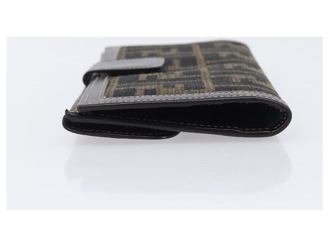 FENDI Zucca Canvas Long Wallet Brown - vista 5
