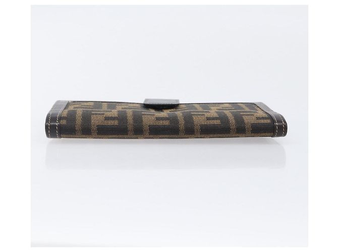 FENDI Zucca Canvas Long Wallet Brown - vista 7