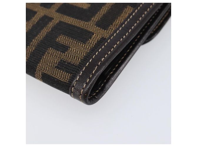 FENDI Zucca Canvas Long Wallet Brown - vista 8