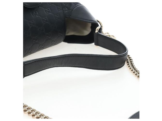 GUCCI GuccissimaGG Horsebit Chain Shoulder Bag Leather 2way 322226 - vista 7
