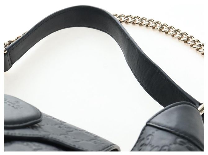 GUCCI GuccissimaGG Horsebit Chain Shoulder Bag Leather 2way 322226 - vista 8
