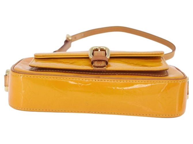 LOUIS VUITTON Monogram Vernis Christy MM Shoulder Bag Jaune M91108 - vista 5
