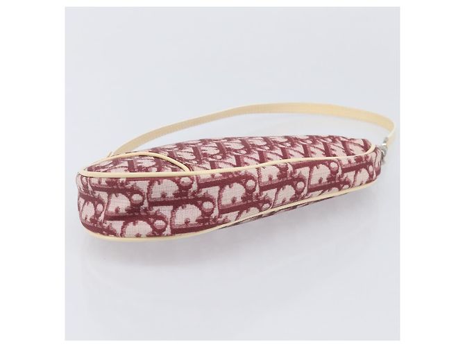 Christian Dior Trotter Canvas Saddle Pouch PVC Red Silver - vista 10