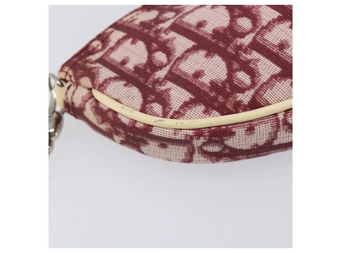Christian Dior Trotter Canvas Saddle Pouch PVC Red Silver - vista 14