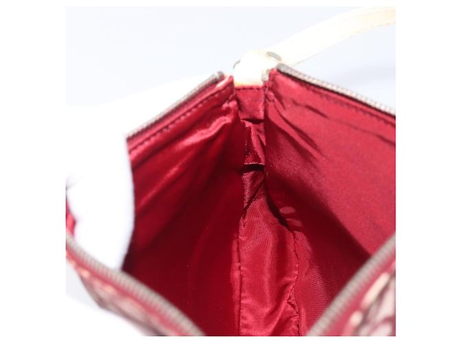Christian Dior Trotter Canvas Saddle Pouch PVC Red Silver - vista 21