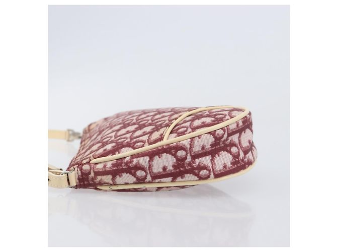 Christian Dior Trotter Canvas Saddle Pouch PVC Red Silver - vista 5