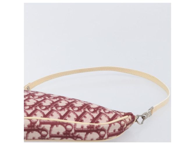 Christian Dior Trotter Canvas Saddle Pouch PVC Red Silver - vista 8