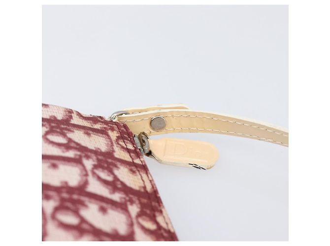 Christian Dior Trotter Canvas Saddle Pouch PVC Red Silver - vista 9