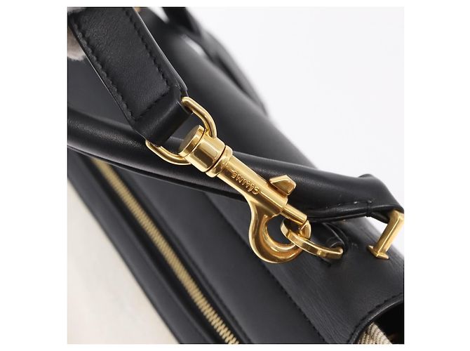 Trapèze Céline CELINE Trapeze Hand Bag Canvas 2way Orange Gold Tone - vista 16