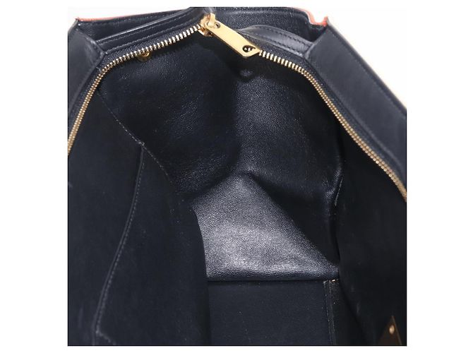 Trapèze Céline CELINE Trapeze Hand Bag Canvas 2way Orange Gold Tone - vista 24