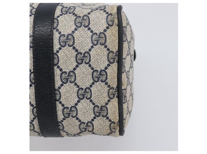 GUCCI GG Canvas Sherry Line Hand Bag Navy Gold 39 012 3841 - vista 10