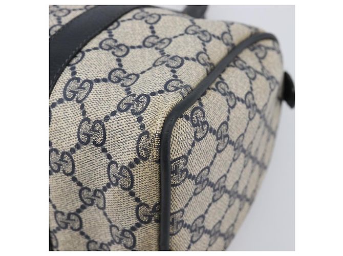 GUCCI GG Canvas Sherry Line Hand Bag Navy Gold 39 012 3841 - vista 11
