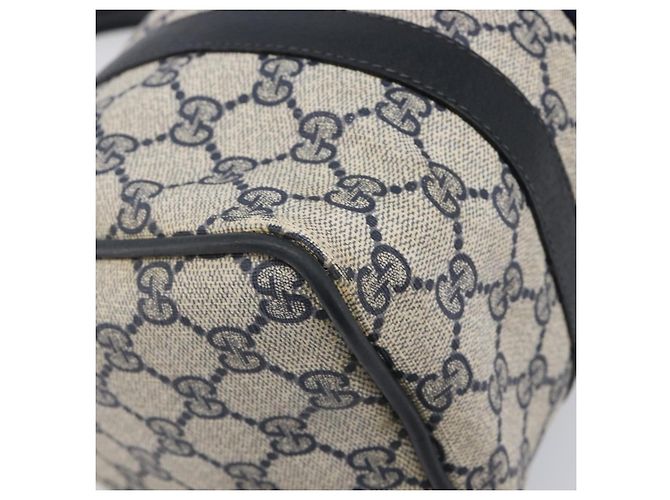 GUCCI GG Canvas Sherry Line Hand Bag Navy Gold 39 012 3841 - vista 12
