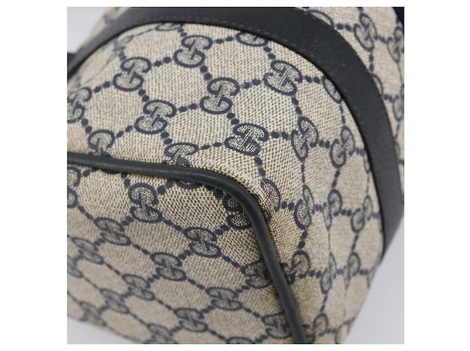 GUCCI GG Canvas Sherry Line Hand Bag Navy Gold 39 012 3841 - vista 14