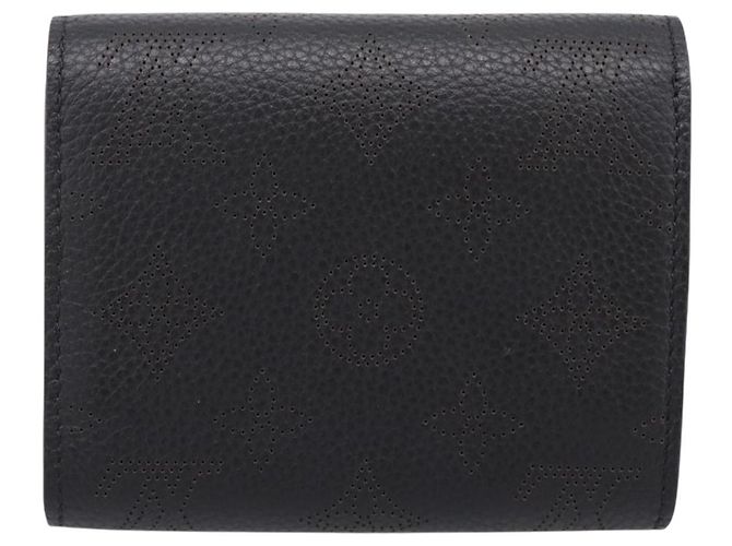 LOUIS VUITTON Mahina Portefeuille Iris Compact Wallet Noir M62540 LV - vista 3