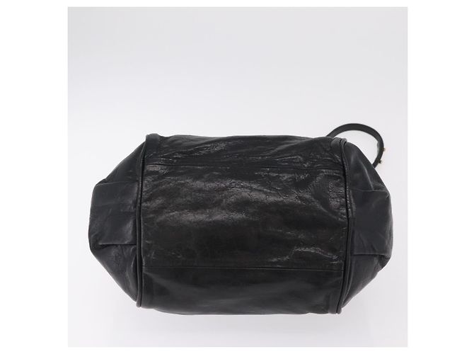 Chloé Chloe Etel Hand Bag Leather 2way Black Gold - vista 15