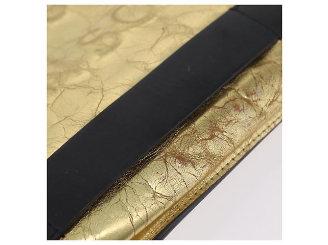 CHANEL Pochette en cuir Gold CC - vue 10