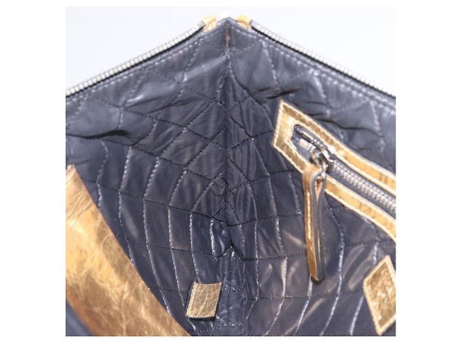 CHANEL Pochette en cuir Gold CC - vue 12