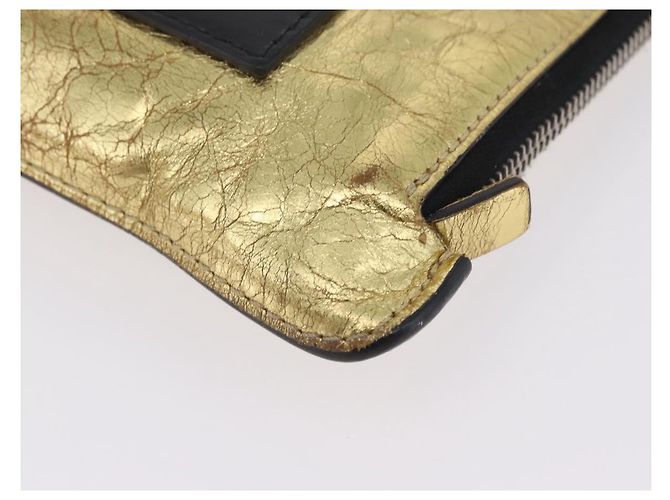 CHANEL Pochette en cuir Gold CC - vue 15