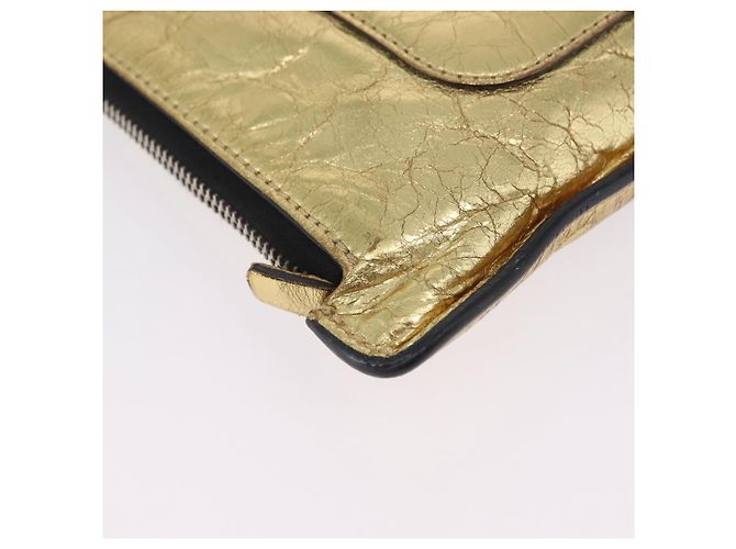 CHANEL Pochette en cuir Gold CC - vue 16