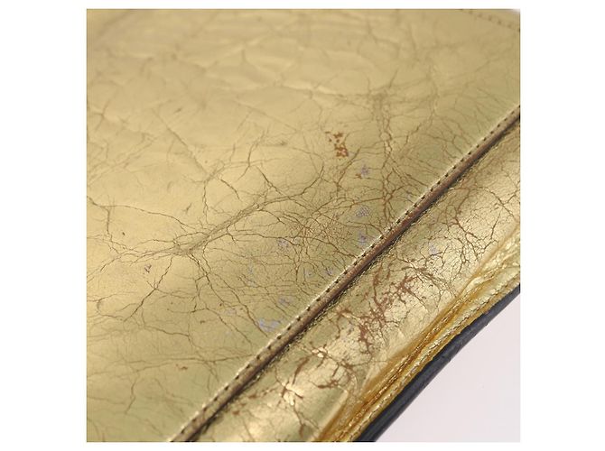 CHANEL Pochette en cuir Gold CC - vue 3