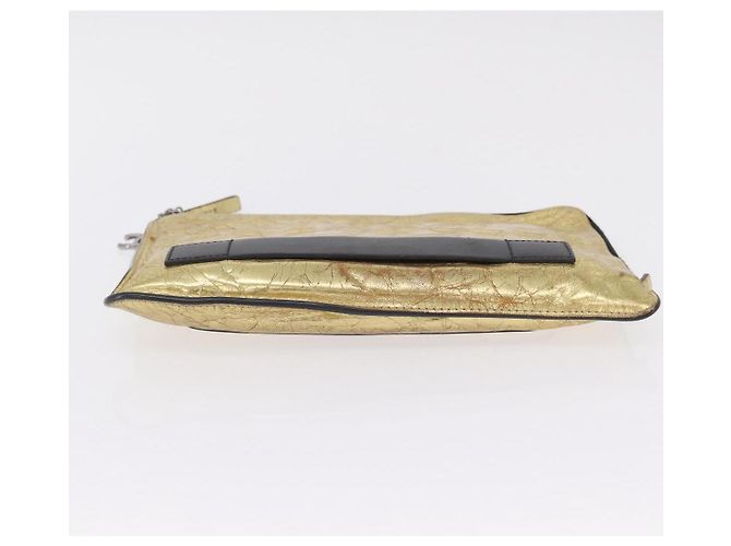 CHANEL Pochette en cuir Gold CC - vue 7