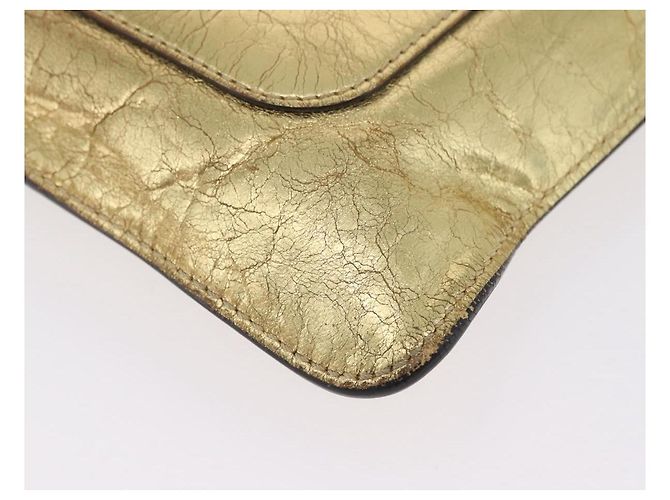CHANEL Pochette en cuir Gold CC - vue 8