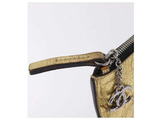 CHANEL Pochette en cuir Gold CC - vue 9