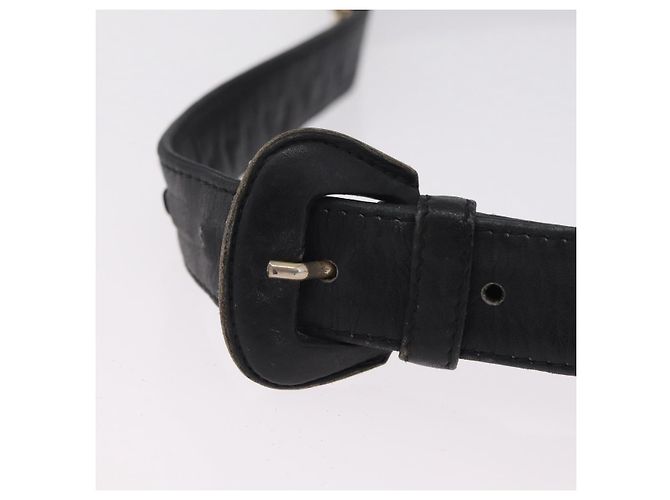 CHANEL Matelasse Chain Waist bag Lamb Skin Black Gold CC - vista 10