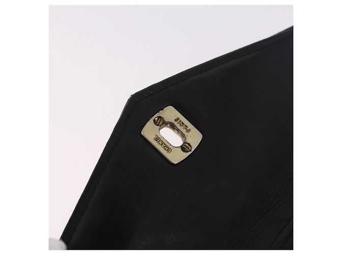 CHANEL Matelasse Chain Waist bag Lamb Skin Black Gold CC - vista 19