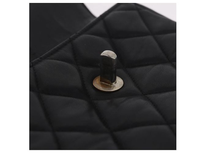 CHANEL Matelasse Chain Waist bag Lamb Skin Black Gold CC - vista 20