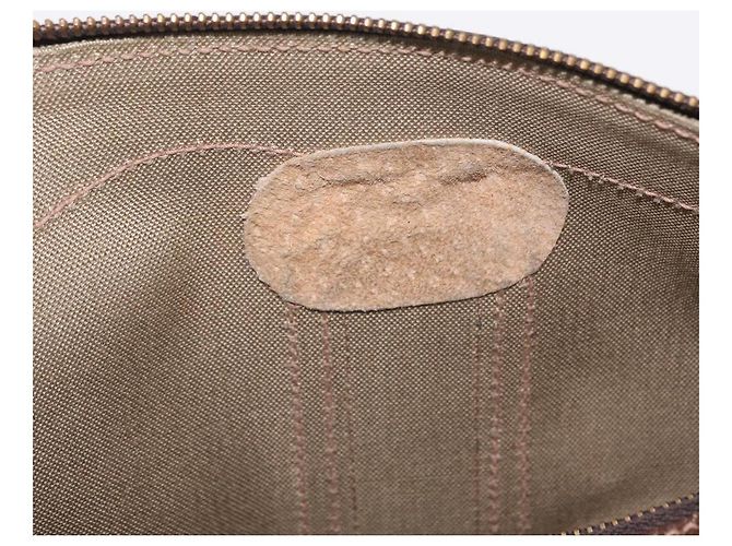 GUCCI GG Supreme Web Sherry Line Hand Bag PVC Beige Gold Red - vista 25